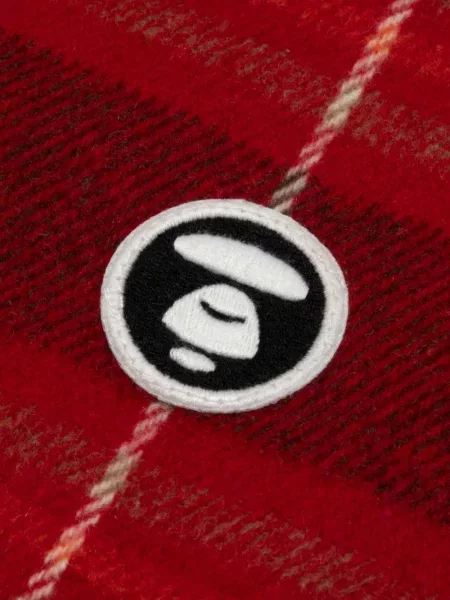 Geacă Aape By A Bathing Ape în carouri roșu