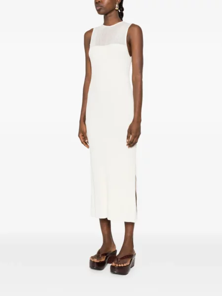 Sukienka midi Bompard do kolan garniturowa prążkowana