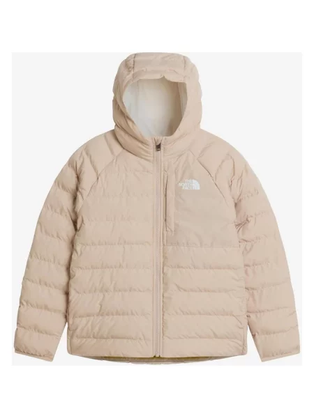 Kurtka z kapturem dziewczęca The North Face Reversible Perrito beżowo XS biały