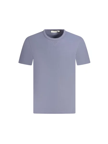 Krótka koszulka Calvin Klein Jeans z krótkim rękawem niebieska
