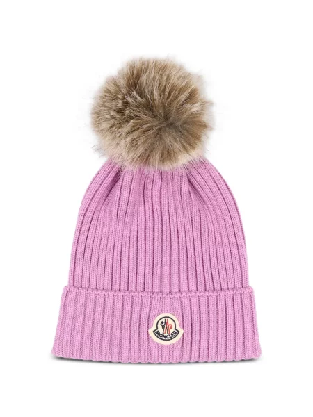 Czapka dziecięca Moncler Enfant różowa