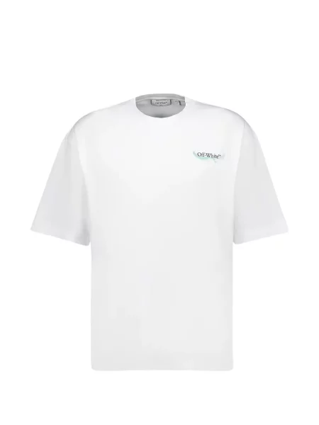 Grafic tricou Off-white alb