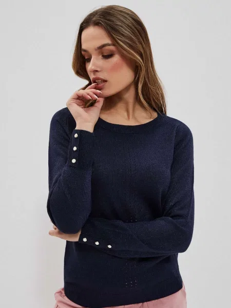 Pulover Moodo albastru