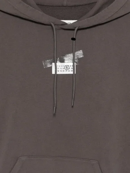 Top Mm6 Maison Margiela s izlizanim efektom siva