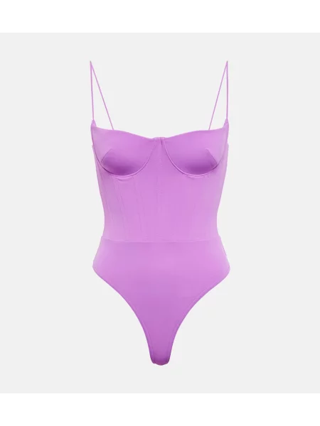 Top Alex Perry z gorsetem różowy