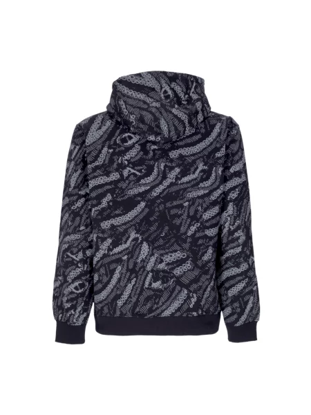 Bluza z kapturem Octopus z kapturem z nadrukiem czarna