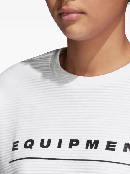 Cropp top Adidas cu dungi cu un umăr gol negru