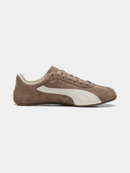 Замшевые повседневные кроссовки Puma Suede коричневые