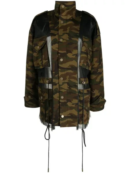 Geacă Monse cu model camuflaj negru