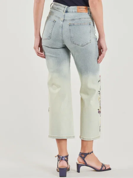 Blugi evazați Desigual albastru