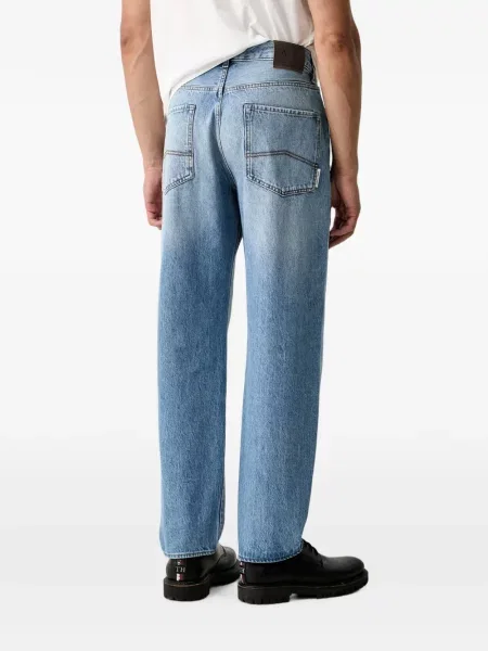 Blugi drepți Armani Exchange albastru