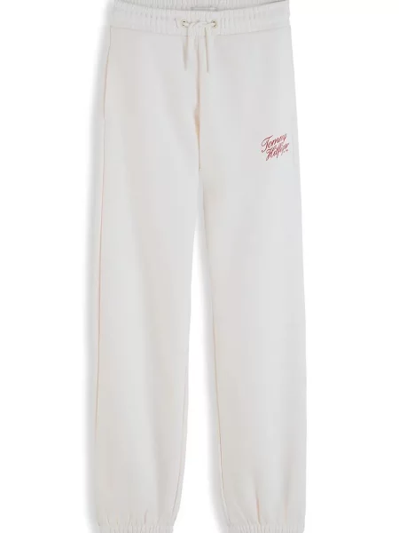 Tommy Hilfiger pantaloni de trening pentru femei cu alb