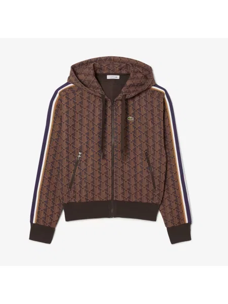 Lacoste толстовка Monogram коричнева