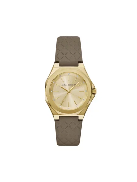 Hodinky Armani Exchange hnědé