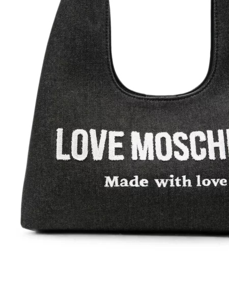 Чанта Love Moschino с апликация черно