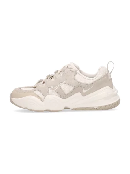 Sneakersy Nike Phantom zamszowe z logo beżowe