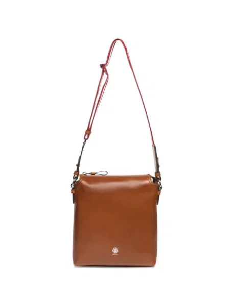 Kožená taška Bally hnědá