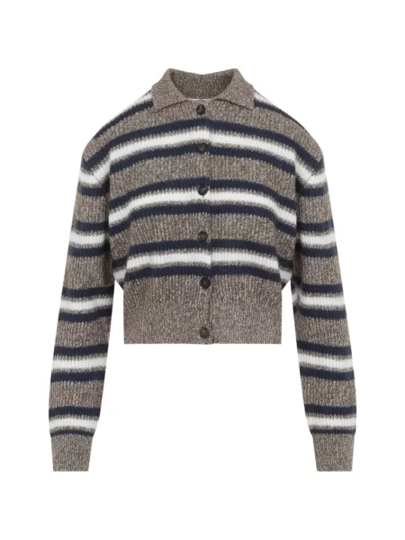 Cardigan Brunello Cucinelli maro
