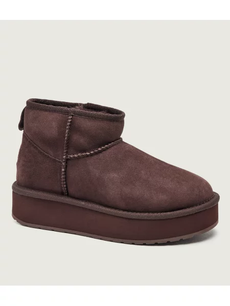 EMU Australia Bocanci Stinger Micro | piele întoarsă | lână maro