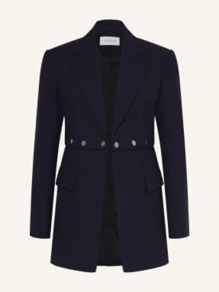 Sportmax Długi Blezer Editore blau czarna