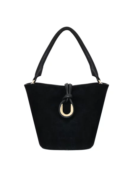 Torebka Kocca zamszowa elegancka czarna