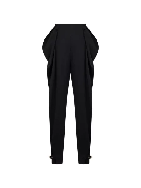 Pantaloni Alberta Ferretti cu cataramă conici negru