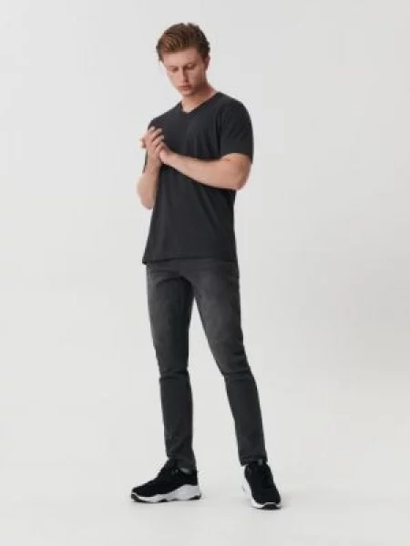 Sinsay Džíny slim šedá