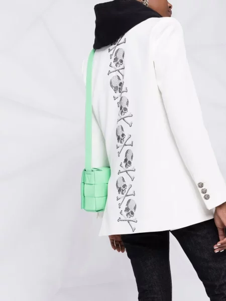 Jednořadé sako Philipp Plein bílé