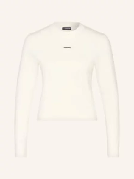 Jacquemus Tričko S Dlouhým Rukávem Le Tshirt Gros Grain béžová