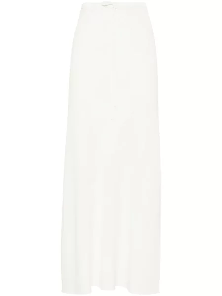 Fusta maxi Brunello Cucinelli alb