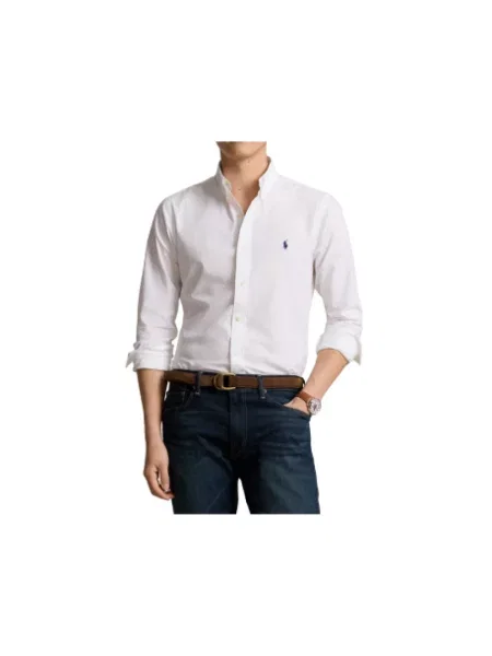 Lniana koszula Ralph Lauren biała