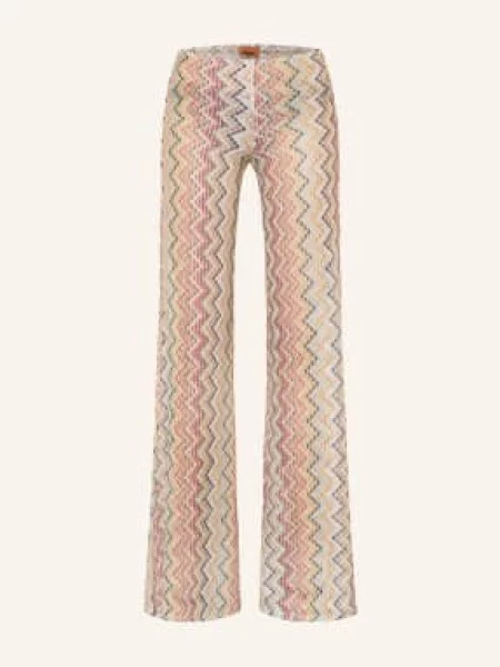Missoni Kalhoty béžová / žlutá černá