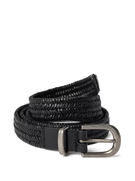 Curea Brunello Cucinelli din piele negru