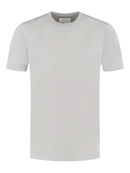 Krátké tričko Marco Pescarolo s kulatým výstřihem šedé