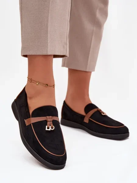 Mocasini Boto din piele negru
