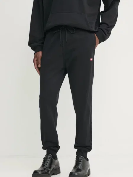 Diesel pantaloni de trening uni negru