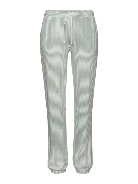 S.Oliver Pantaloni de pijama verde pastel alb