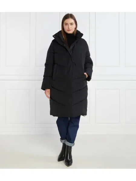 Calvin Klein Hosszú kabát MODERN PADDED fekete