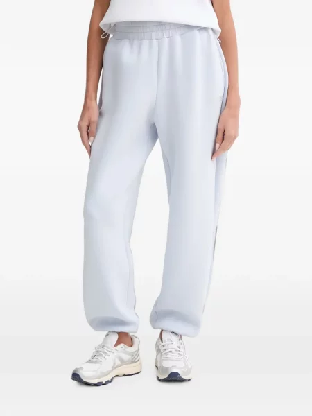 Stras pantaloni Guess alergare albastru