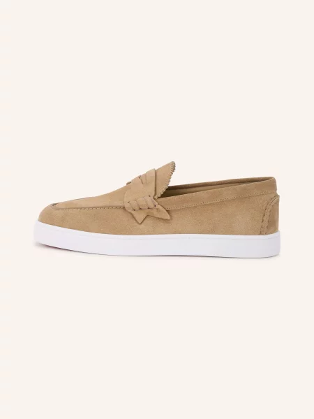 Loafers Christian Louboutin béžové