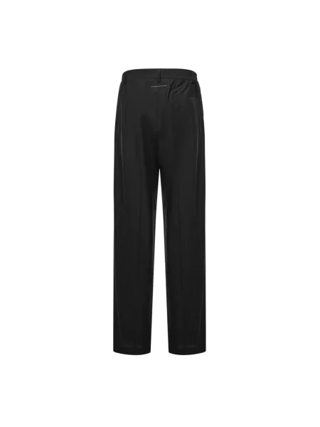 Spodnie Mm6 Maison Margiela wełniane czarne