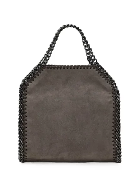 Geantă shopper Stella Mccartney din piele de căprioară gri