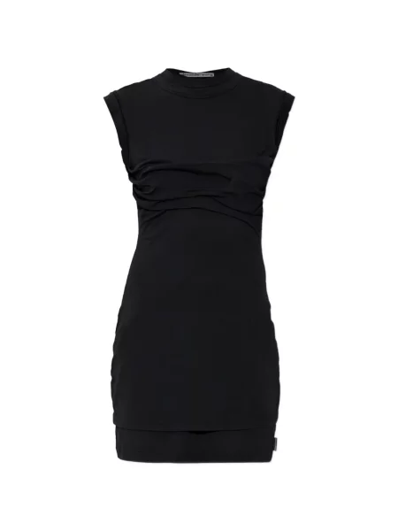 Rochie mini Alexander Wang drapată negru