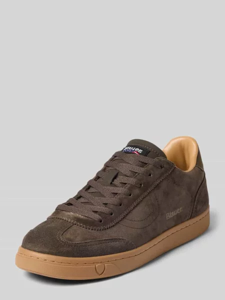 Sneakersy z mieszanki skóry model Lowell' Blauer