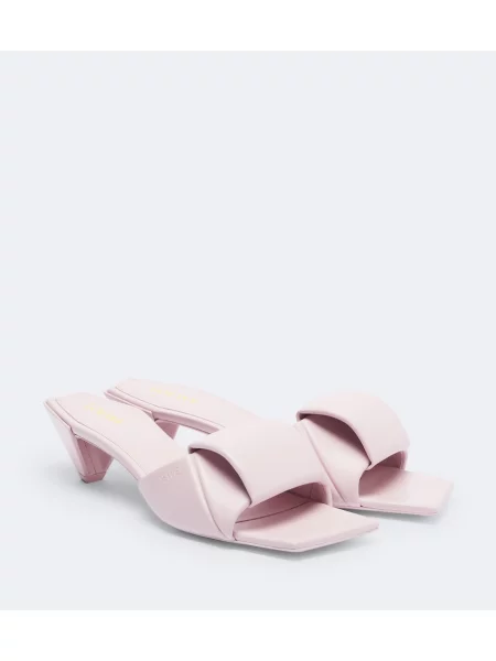 Papuci tip mules Loewe din piele roz