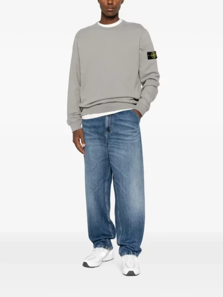 Hanorac Stone Island cu strasuri gri