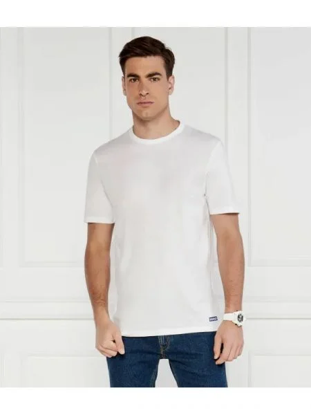 HUGO Blue Tricou Naolo albastru / negru alb