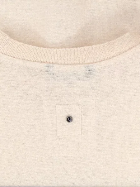 Tricou White Sand cu decolteu rotund alb
