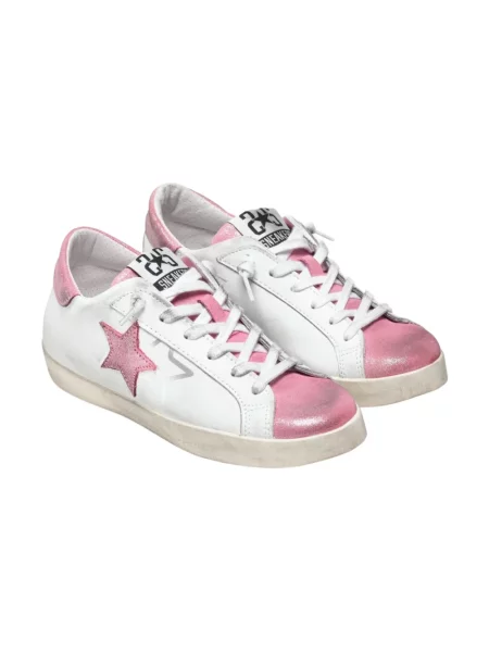 Sneakersy 2star zamszowe białe