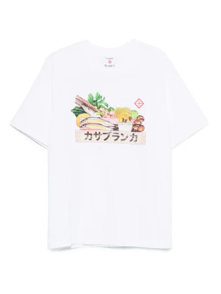Tricou Casablanca cu imagine alb